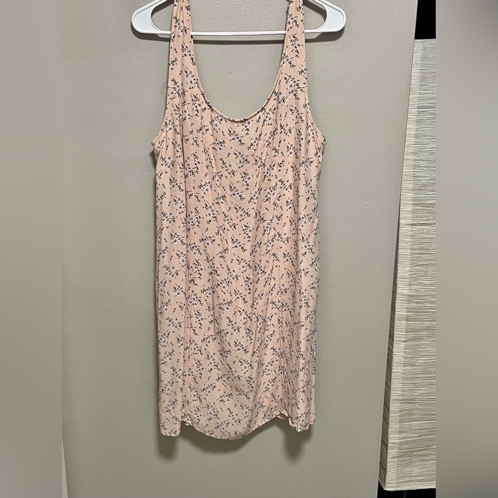 American Eagle Pink Floral Dress size large - Picture 6 of 15